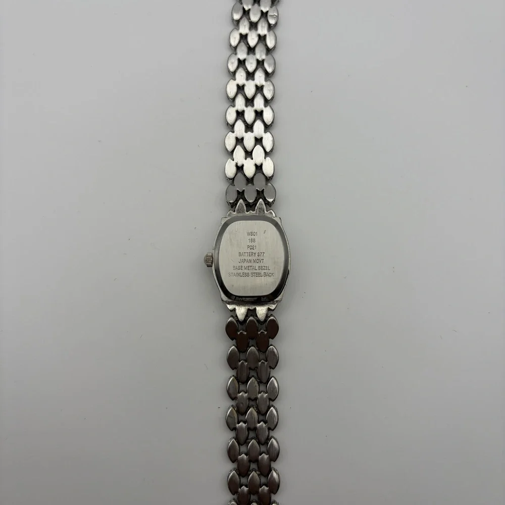 Vintage M.Z. Berger Women's Quartz Watch silver tone bracelet - needs battery
